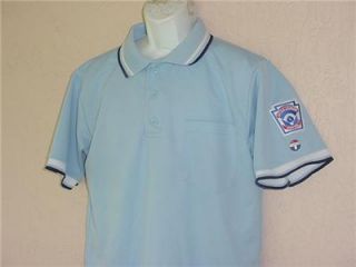 Umpire Softball Baseball Little League Athletic Light Blue Golf Polo