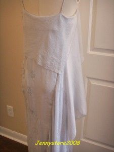 BCBG Runway Linnea Embroidered Silk Gauze Dress