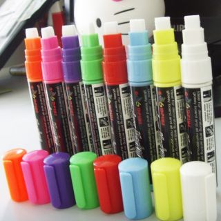 Highlighter Fluorescent Wet Liquid Chalk Neon Marker Pen one pcs