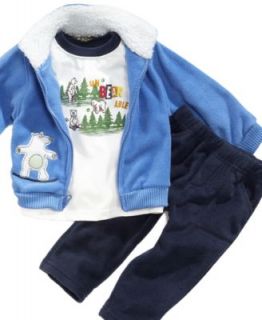 Nannette Baby Set, Baby Boy Jacket, Long Sleeved Shirt and Pants