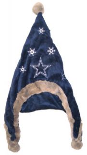 Dallas Cowboys Football Soft Fleece Snowflake Dangle Hat