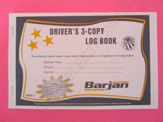 30 PACK OF TRUCK DRIVERS 3 COPY LOG BOOK  TRIPLICATE ( JJ KELLER 009 3