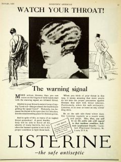 1927 Ad Listerine Antiseptic Mouthwash Bacteria Health Germs Lambert