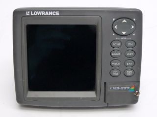 Lowrance LMS 337C DF Head Color Sonar Fish Finder GPS Receiver