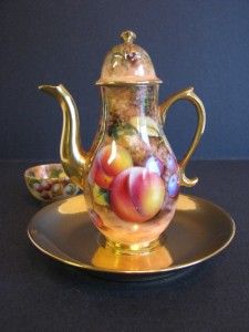 Fruit Miniature Coffee Pot Set for Tiffany Co by T Lockyer