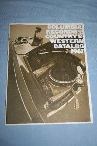 Columbia Records 1967 Country Western Catalog Johnny Cash Bill Monroe