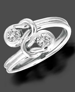 Everlon Ring, Diamond Knot 14k White Gold (1/3 ct. t.w.)