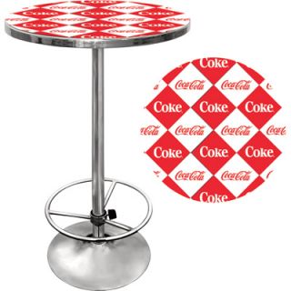 Vintage Coca Cola Checkerboard Logo Pub Table