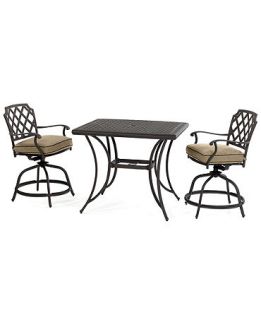 Grove Hill Outdoor Patio Furniture, 3 Piece Set (38 x 32 Dining