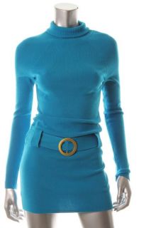 Inc New Key Item Blue Long Sleeve Turtleneck Tunic Casual Tunic Dress