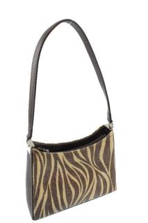 Liz Claiborne New Multi Color Striped Demi Handbag Small BHFO