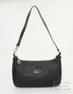 Longchamp Black Nylon Leather Shoulder Bag