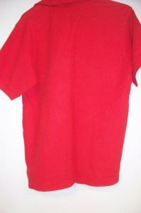 LM Mens Kevin Plantation Collection Red Polo Shirt Size M Gently Used