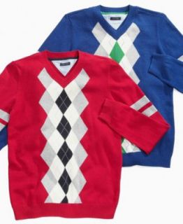 Tommy Hilfiger Kids Sweater, Little Boys Benjamin Argyle V Neck