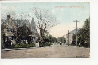 Long Branch NJ Bath Avenue 1908