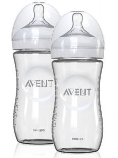Features of Philips AVENT 8 Ounce Natural Glass Bottles, 2 Pack
