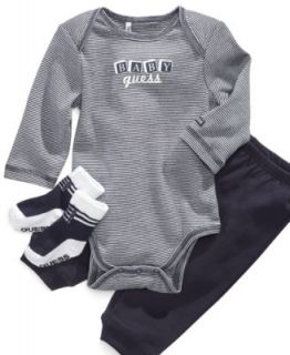 GUESS Layette Baby Boy 3Pc Bodysuits and Bib Set   Kids