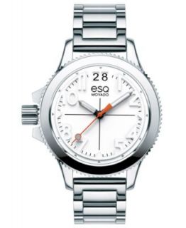 ESQ Movado Watch, Womens Swiss Fusion Stainless Steel Bracelet 36mm