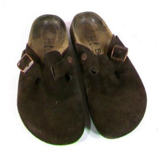 Birkenstock Betula Rock Brown Suede Clogs Sandals L7 M5