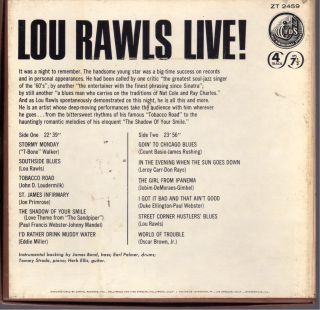 Lou Rawls Live Reel to Reel Tape 4 Track 7 1 2 IPS ZT2459