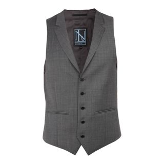 New & Lingwood St James sharkskin suit waistcoat Grey   