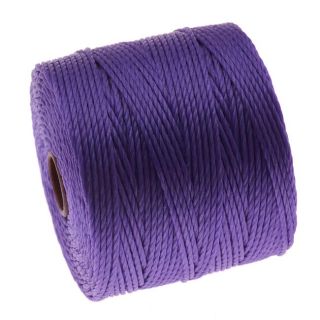 BeadSmith Super Lon Cord   Size #18 Twisted Nylon   Violet / 77 Yard