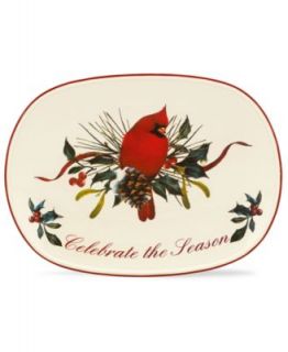 Lenox Dinnerware, Winter Greetings Nesting Cardinal Salt and Pepper