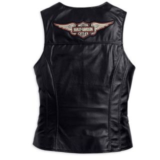 Harley Davidson Womens Classic Leather Vest