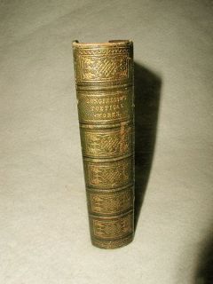 Longfellow Poetical Works Complete Leather Bound 19thC