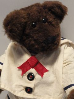 Vintage Handmade Teddy Bear Lonnie St. Martin Signed 1991 12 Dk Brown