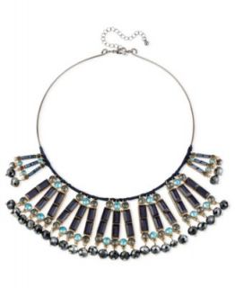 Lydell Necklace, 10k Gold Plated Cut Out Plate Statement Necklace