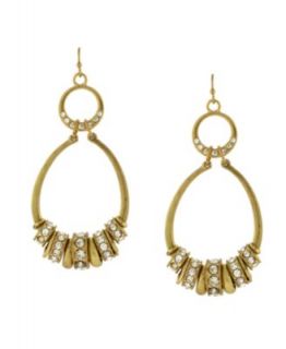 Jessica Simpson Earrings, Silver Tone Round Drop   Fashion Jewelry