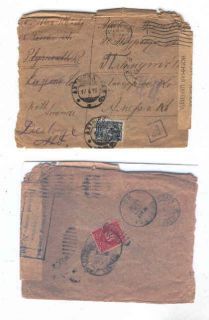 Oldhal Russia 1916 Censored U s Postage Due Stamp