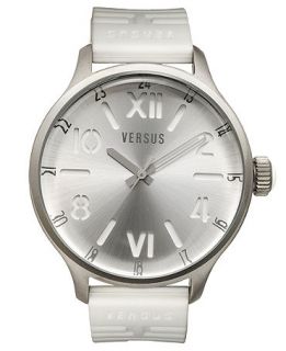 Versus by Versace Watch, Unisex City White Rubber Strap 44mm 3C7040