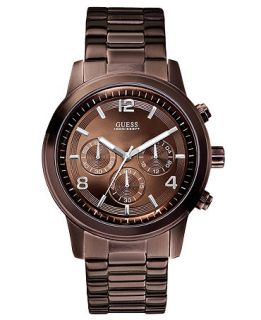 GUESS Watch, Mens Chronograph Bronze Tone Stainless Steel Bracelet