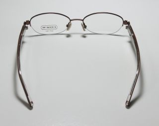 New Coach Lorena 1007 50 17 130 Brown Eyeglass Glasses Frames Tan