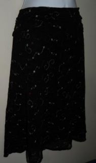 New Lori Michaels Collection Womens Black Swimwear Cover Up Size Small