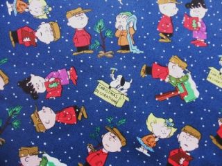 Charlie Brown Christmas Time Peanuts Lucy Linus Quilting Treasures