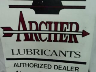 Archer Lubricants Gas or Oil Metal Sign