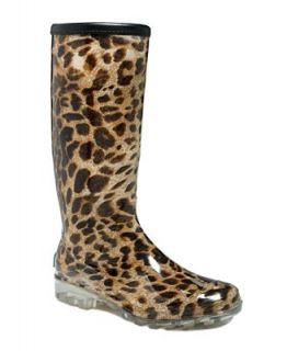 Bootsi Tootsi Shoes, Leopard Rain Boots