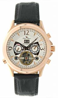 Lucien Piccard Automatic Rose Gold Plated Date Watch