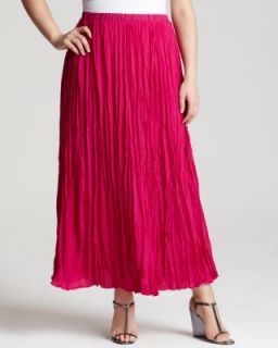 Love ady New Pink Pleated Elastic Waist Maxi Skirt Plus 1x BHFO