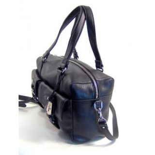 Cole Haan Black Leather Ludlow St Addison Satchel Handbag Purse B33779