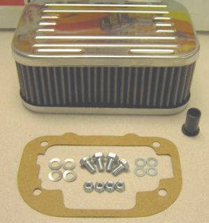 Weber Carburetor Chrome Air Filter Assembly Kit Clips