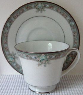 Noritake Lunceford 3884 3 Tall Tea Cup and Saucer Set s Best
