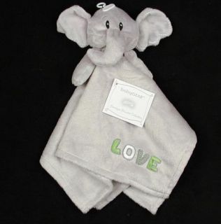 New BabyGear Baby Gear Gray Elephant Love Lovey Blanket