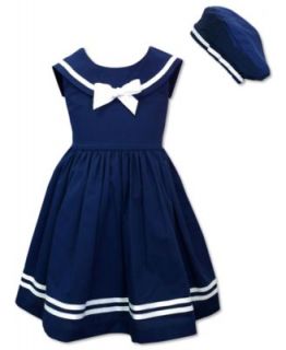 Jayne Copeland Kids Dress, Little Girls Sailor Dress and Beret