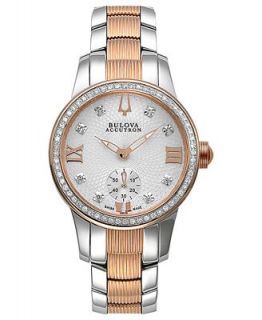 Bulova Accutron Watch, Womens Swiss Masella Diamond Accent Two Tone