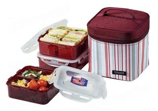 New Lunch Box Bento Lock & Lock Picnic Set Salad Sandwich Box With