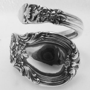 Sterling Silver Spoon Ring American Victorian by Lunt